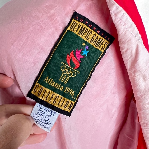 Vintage 1996 Atlanta Olympics Official Sweatsuit Embroidered Jacket XL - Picture 3 of 8